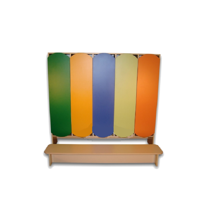 Шафа для роздягальні в дитячому садочку ПРОМІНЬ (81304) 5-секційна